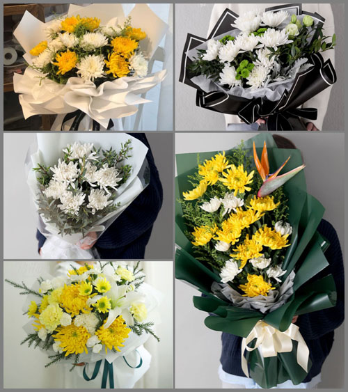 浙江省温州永嘉县瓯北街道和三村白事花束代送